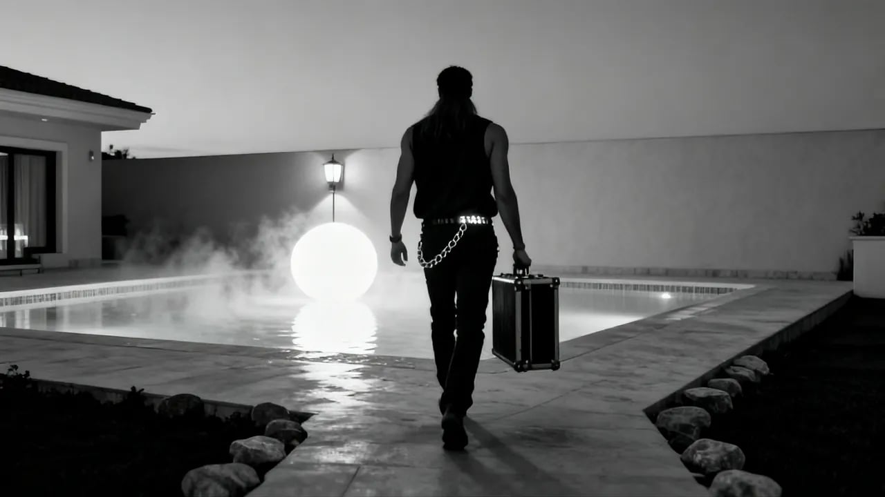 Music video still: I’m Techno by AMOAN (Hard techno), made with the SoundBoost music video generator