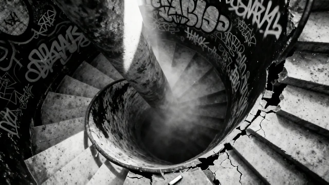 Music video still: Lost in Catacombs by Berkan Cesur (Industrial metal), made with the SoundBoost music video generator